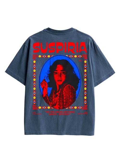 Suspiria Double Sided Print Washed TShirt