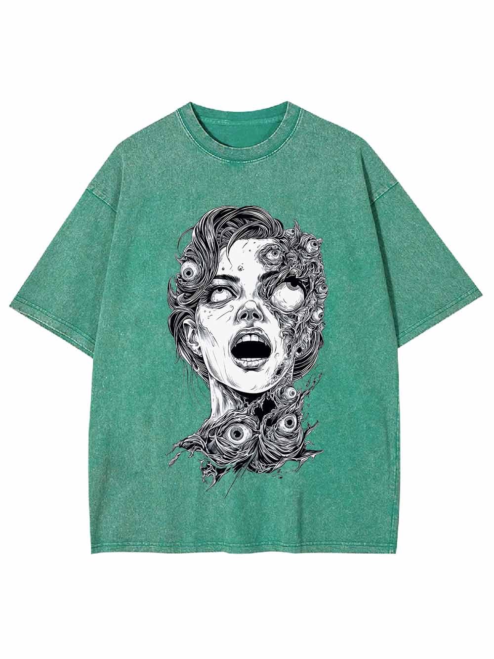 Grotesque Face Washed Tshirt