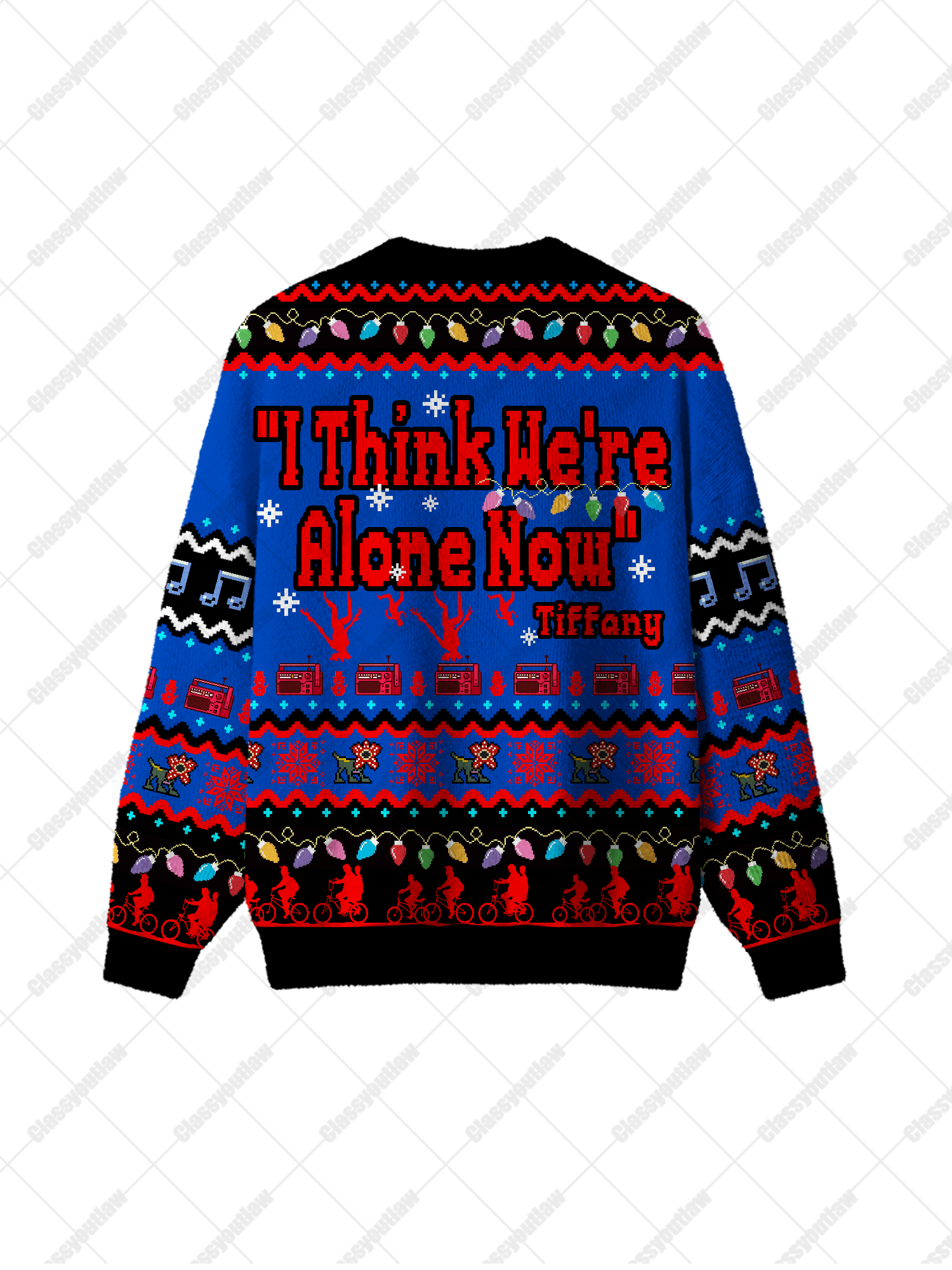 I Think We're Alone Now UGLY CHRISTMAS SWEATSHIRT