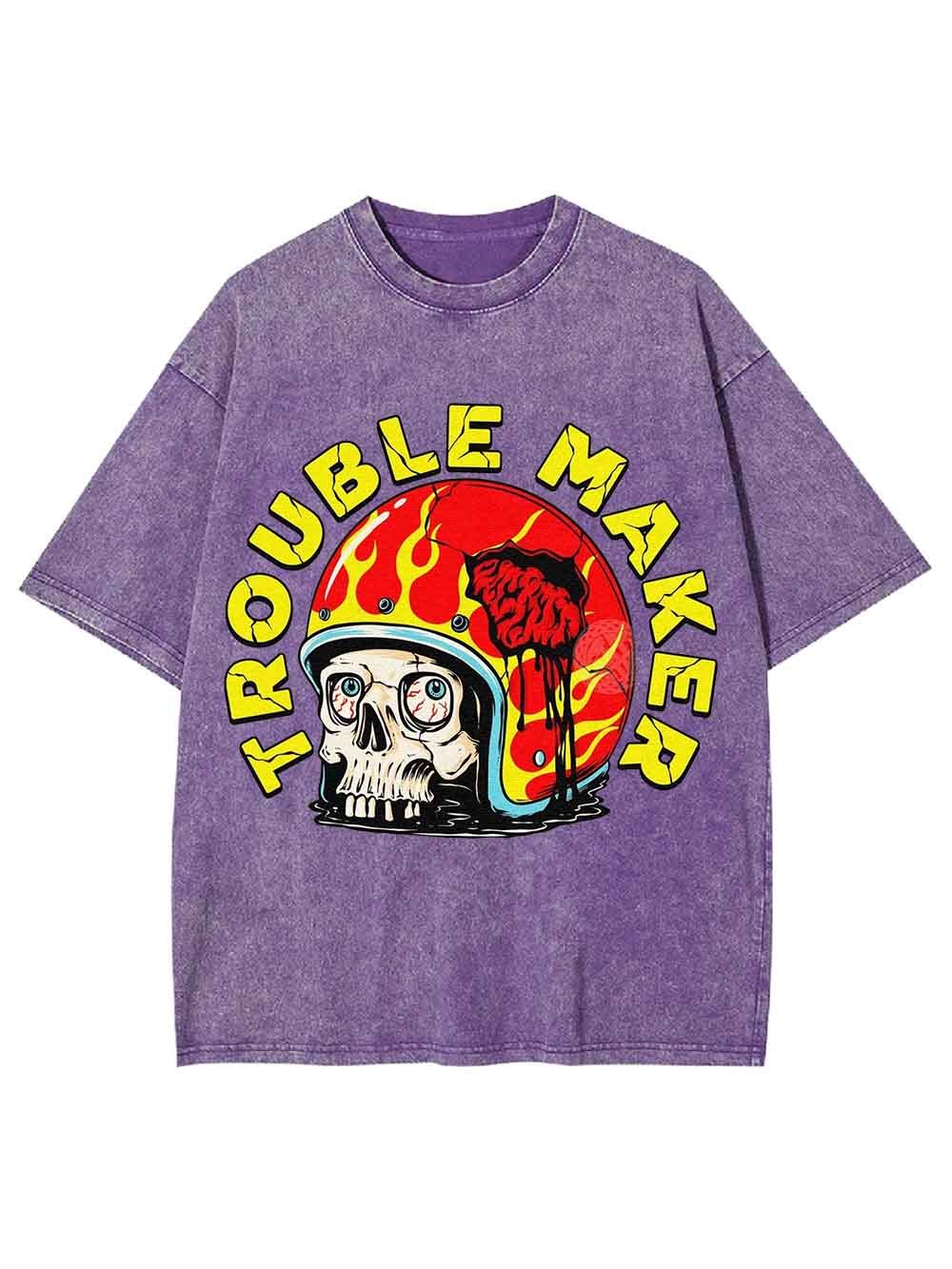 TROUBLE MAKER WASHED TSHIRT