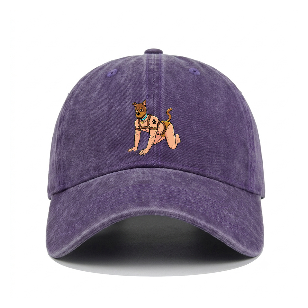 HUMAN PUP PLAY WASHED VINTAGE BASEBALL CAP