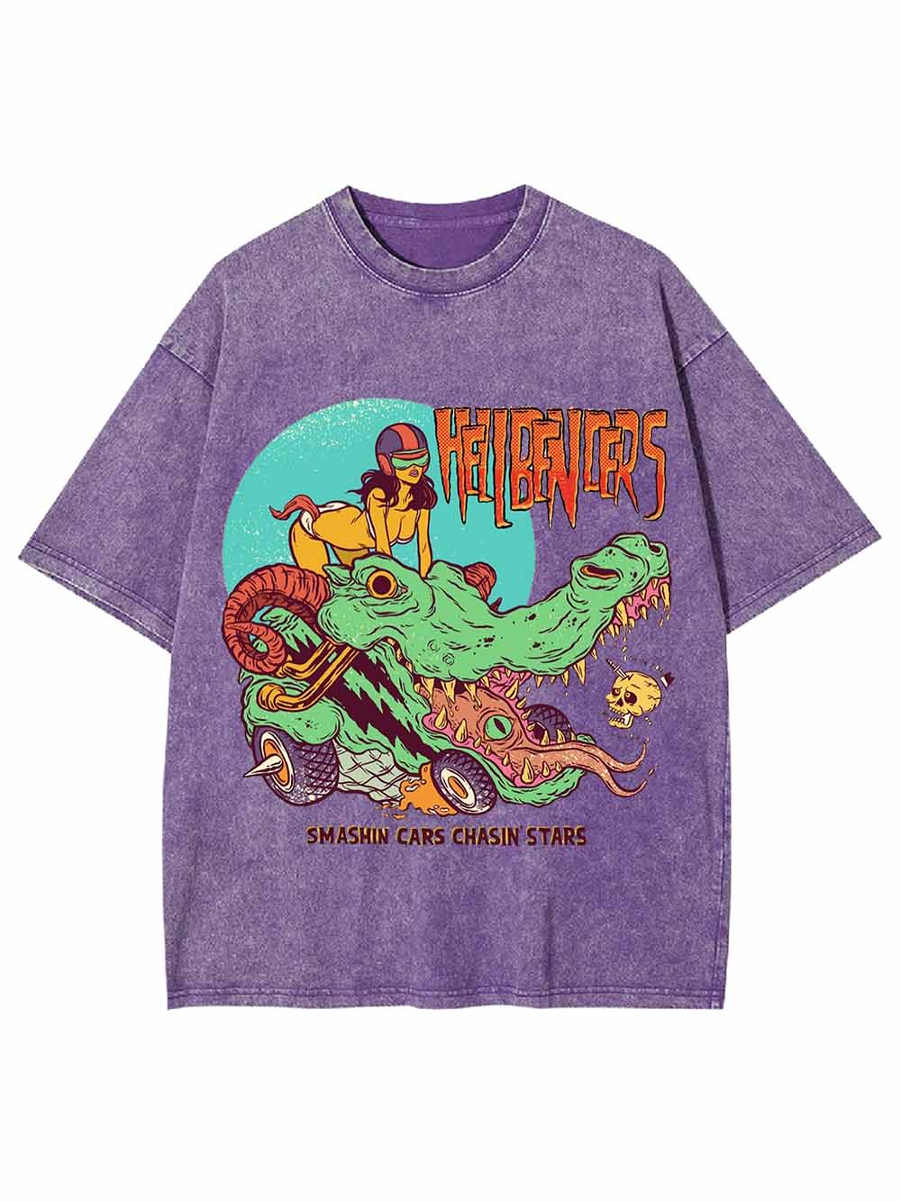 SMASHIN CARS CHASIN IS STARS WASHED TSHIRT