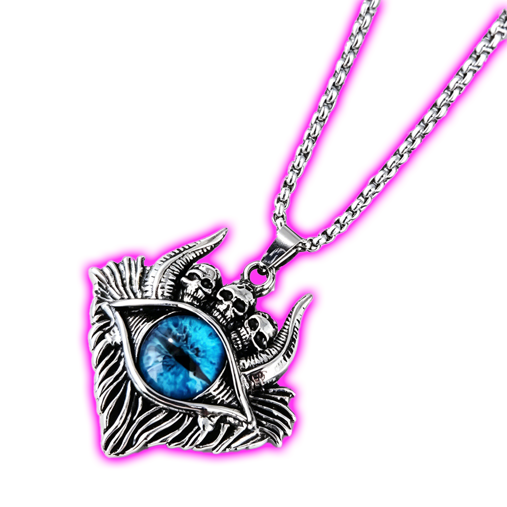 COLOR DEMON EYE CLO NECKLACE