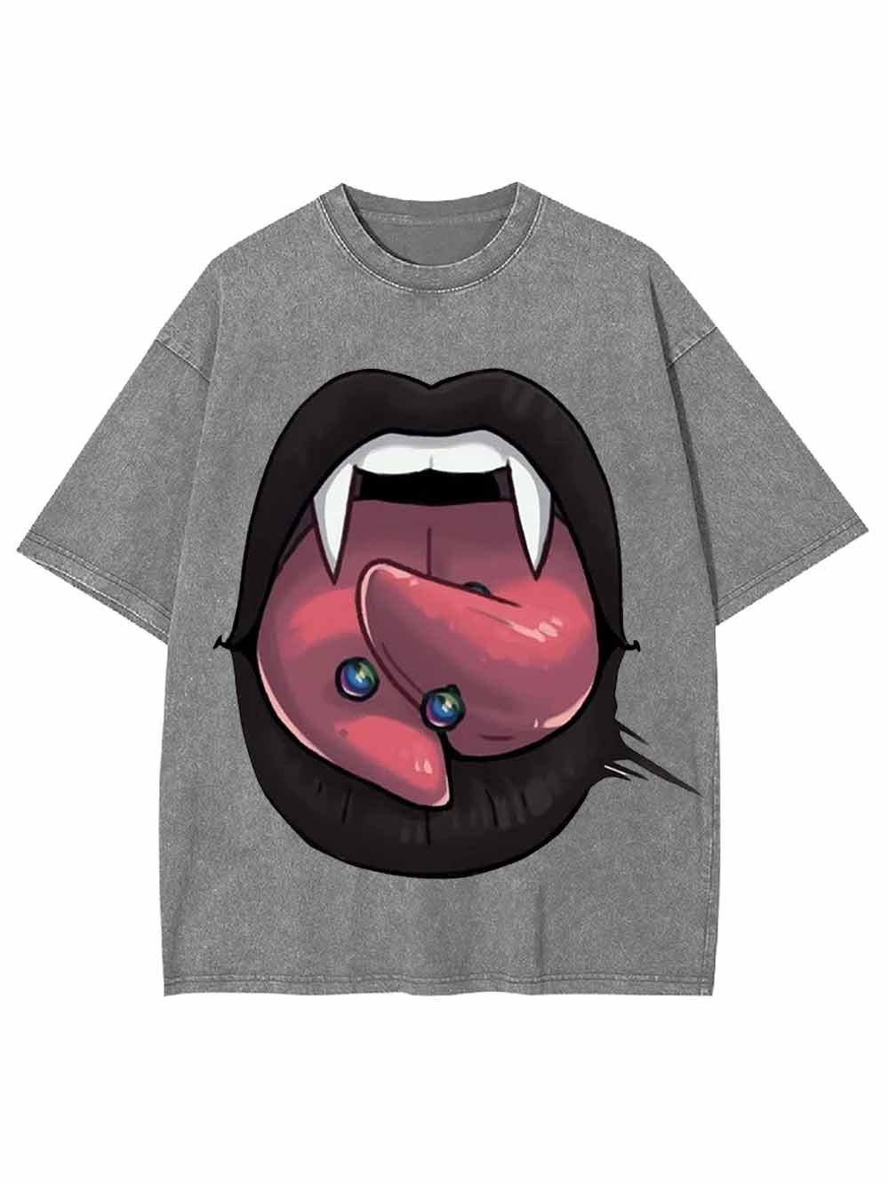 VAMPIRE TONGUE WASHED TSHIRT