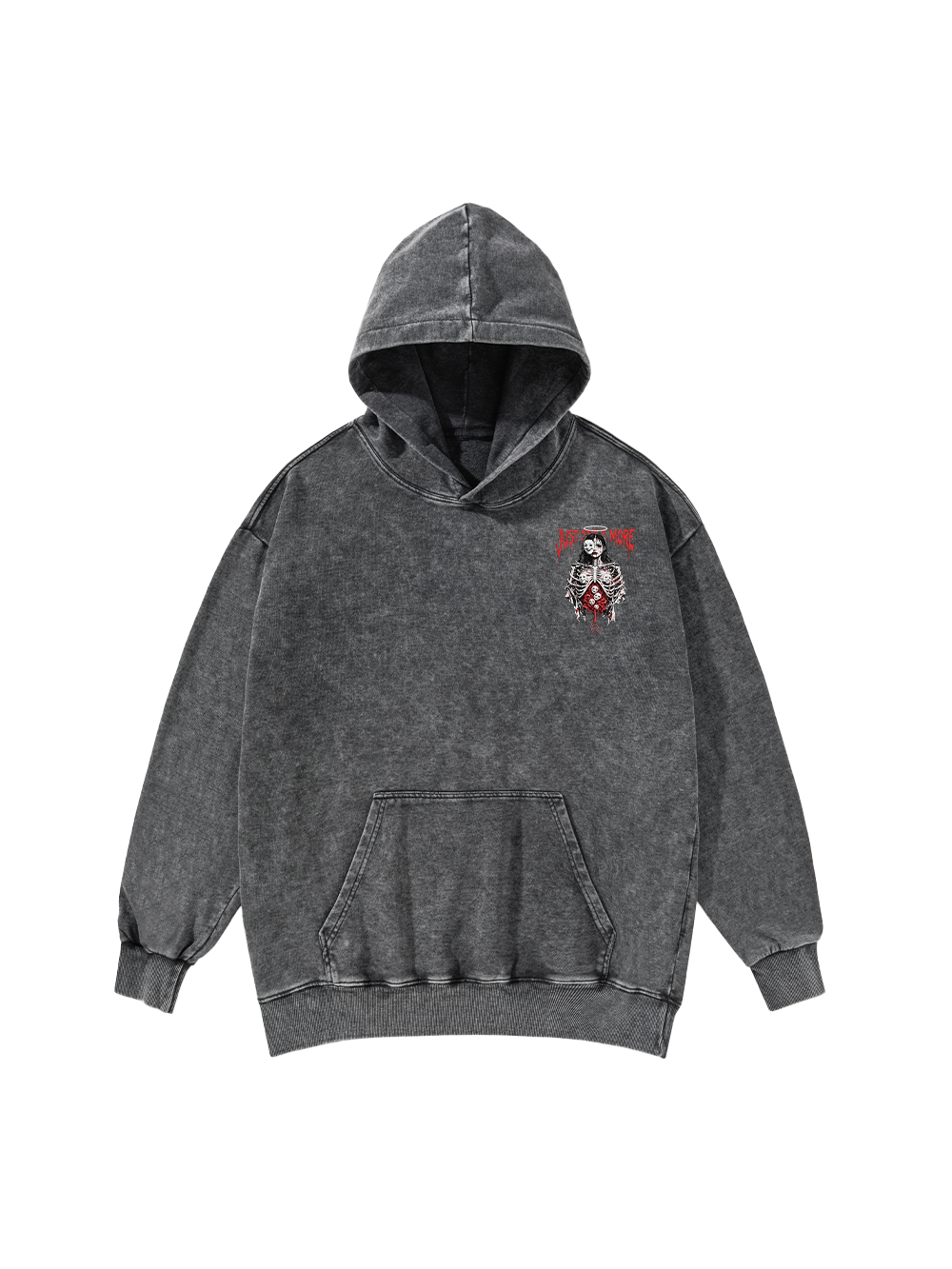 MASKED AGONY WASHED HOODIE
