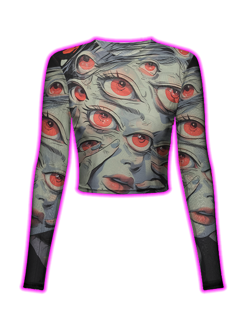 Thousand Eyes Gaze Mesh Top-ClassyOutlaw Sale