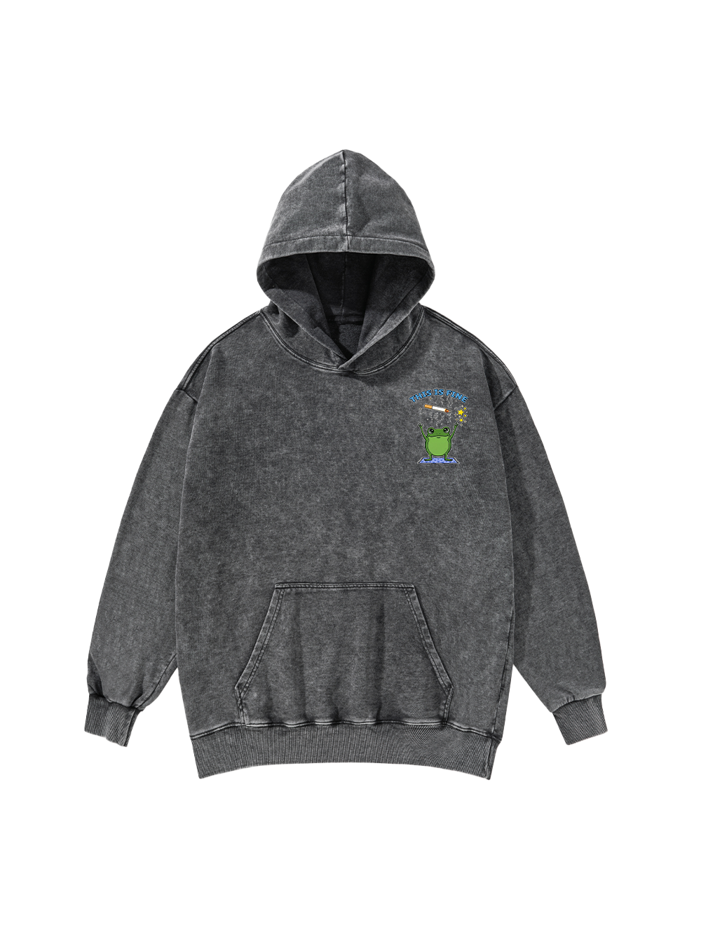 FROG CHAOS WASHED HOODIE