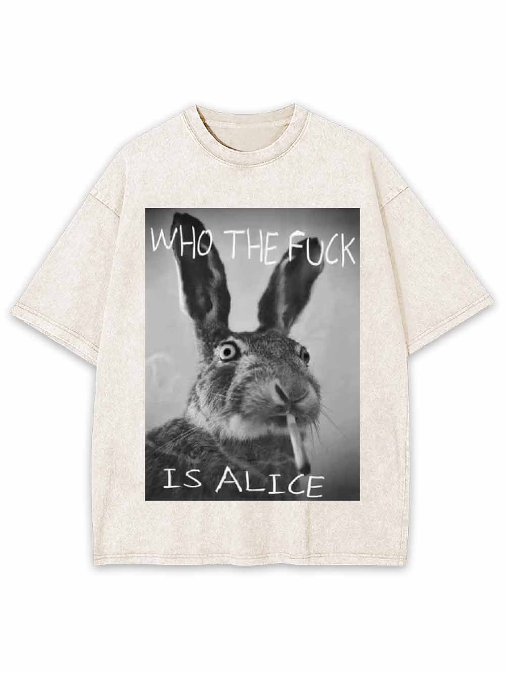 WHO THE FUCK IS ALICE WASHED TSHIRT