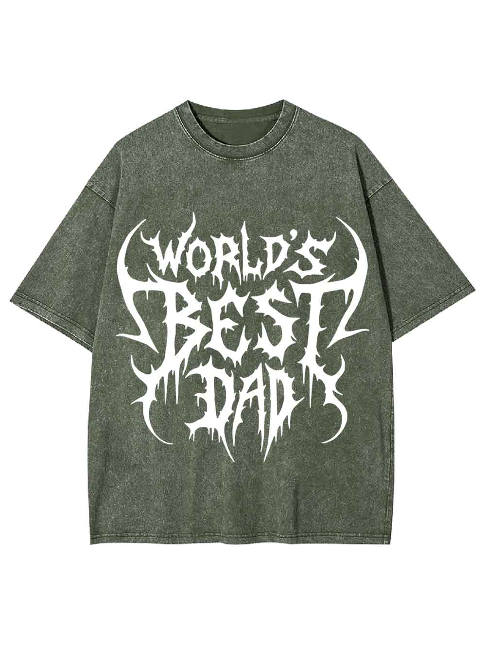 World's Best Dad Washed Tshirt