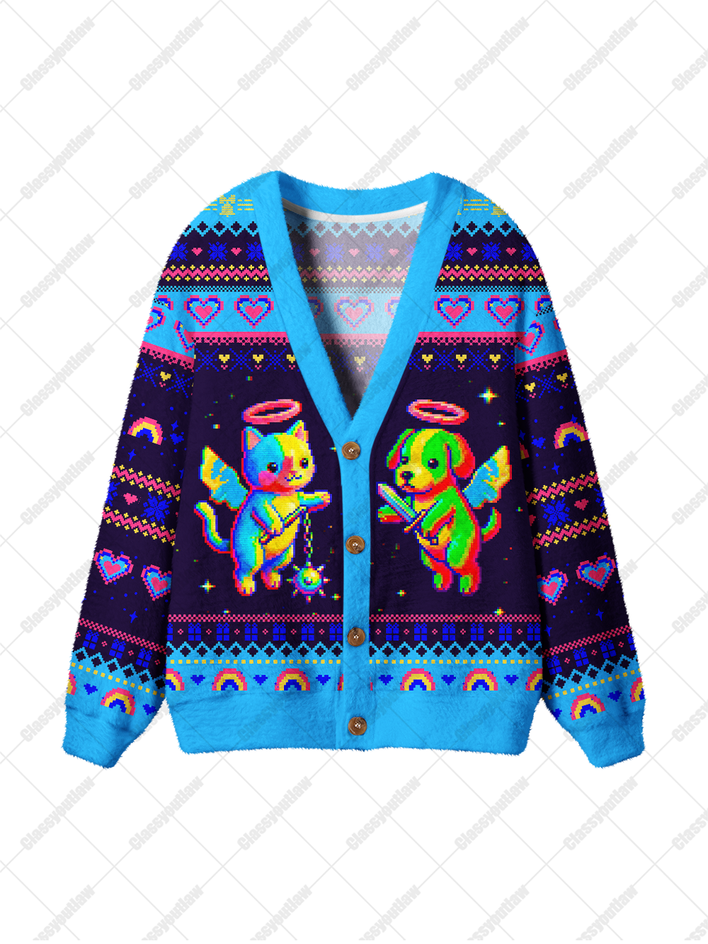 PIXEL PETS UGLY CARDIGAN SWEATERS