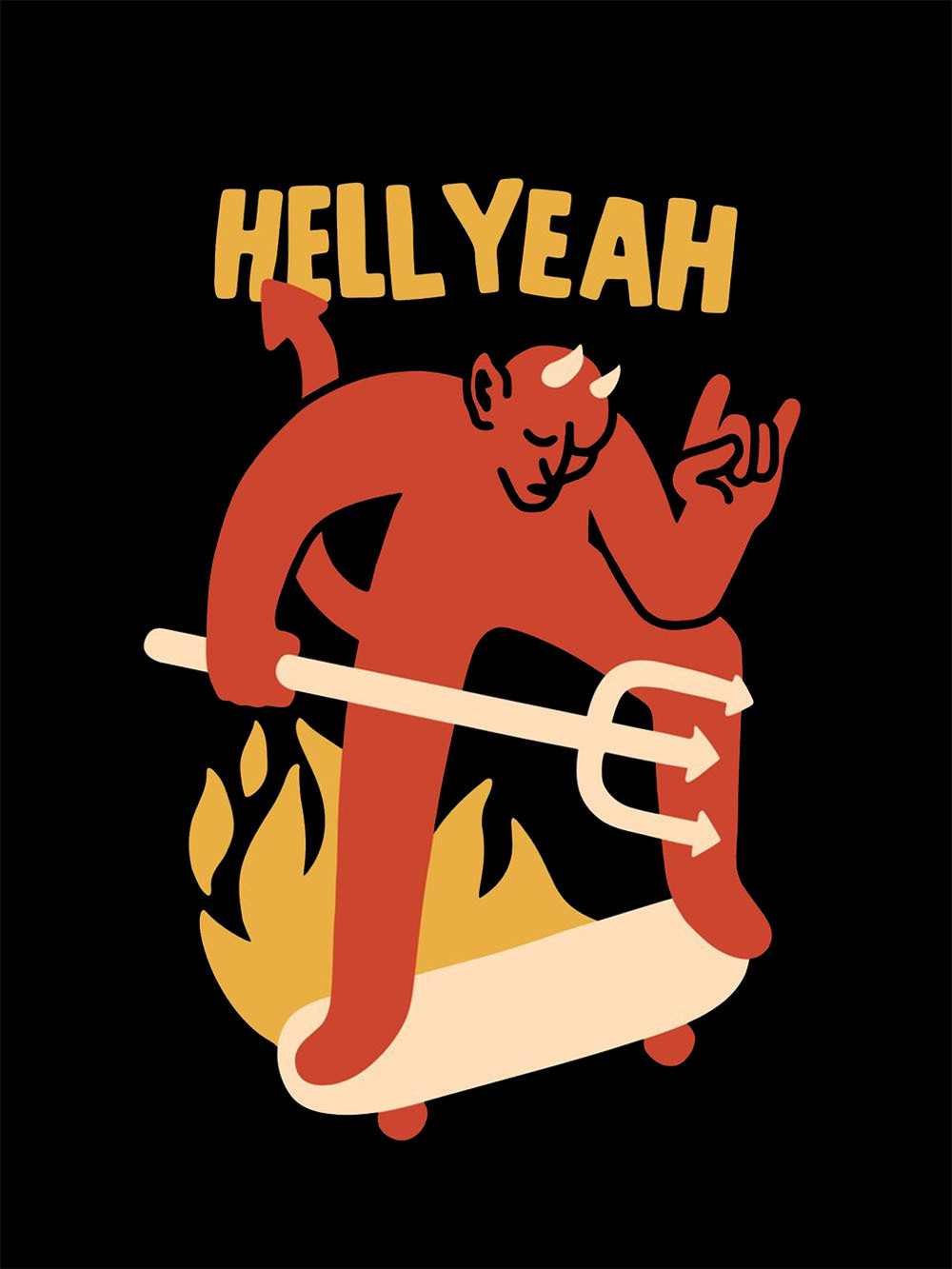 Hell Yeah Washed Tshirt