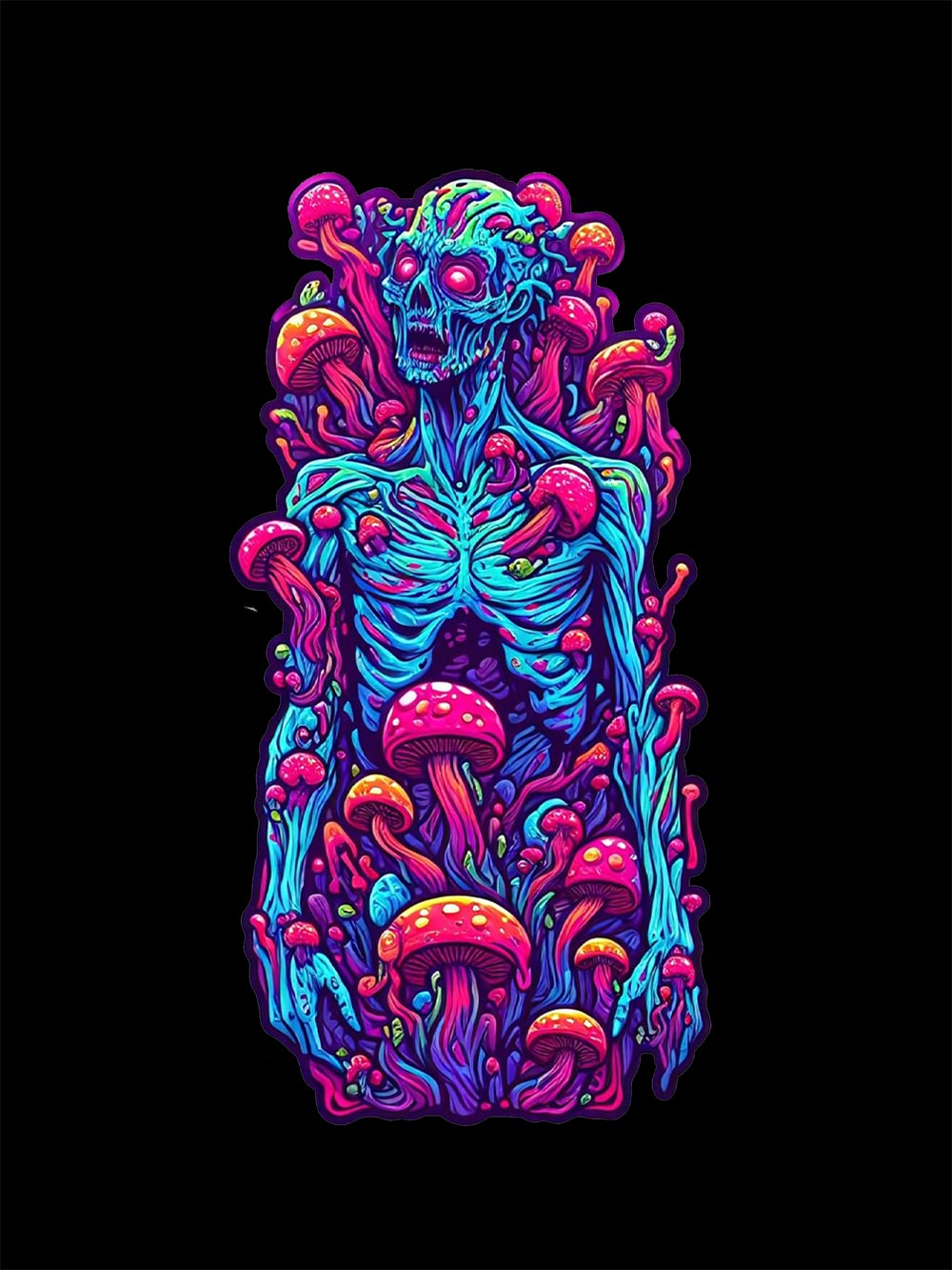 Mushroom Rebirth Washed Tshirt