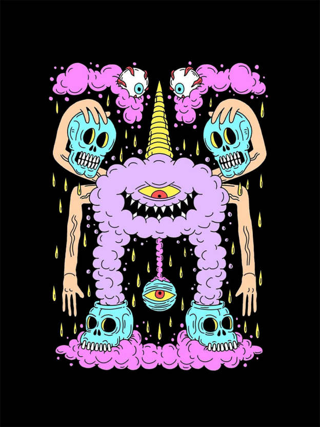 Surreal Specter Washed Tshirt