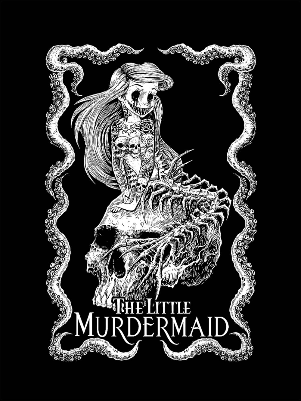 Dark Mermaid Tales Washed Tshirt