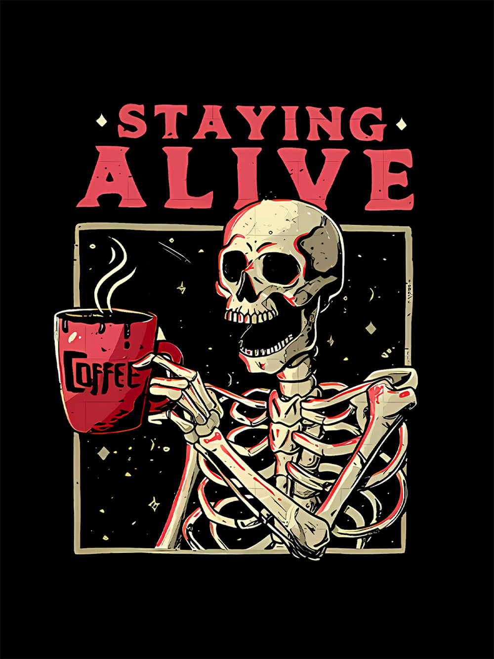 Staying Alive Washed Tshirt