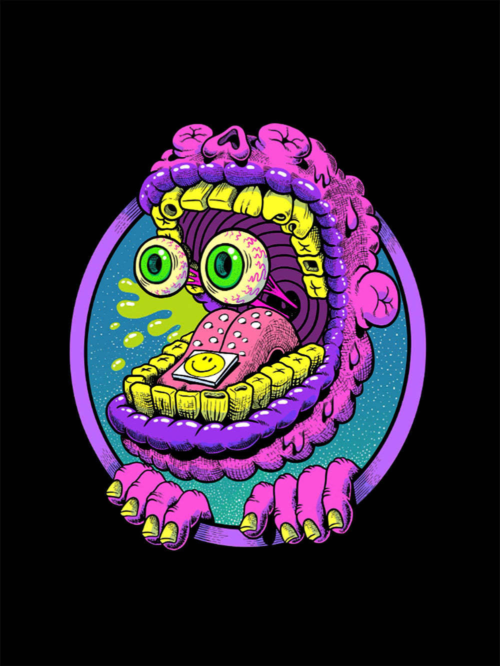 Monster Mouth Madness Washed Tshirt