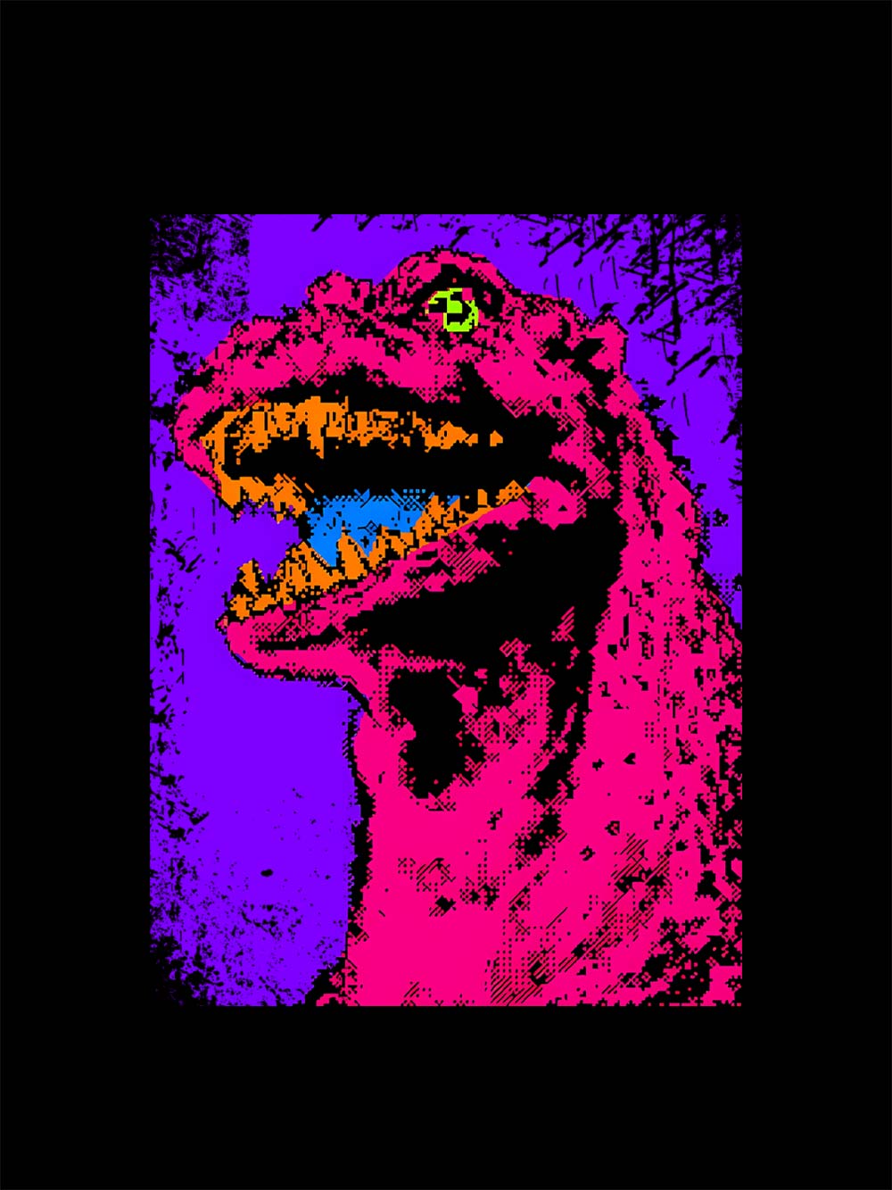 Neon Roar Washed Tshirt