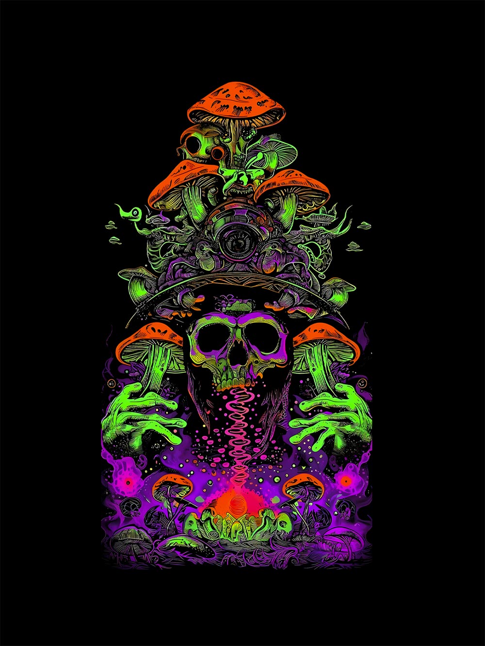 Mushroom Reverie Washed Tshirt