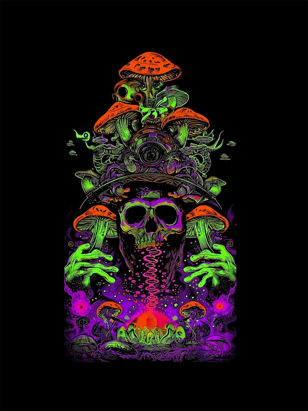 Mushroom Reverie Washed Tshirt