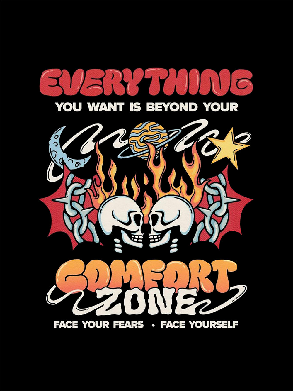 Face Your Fears. Face Yourself Washed Tshirt