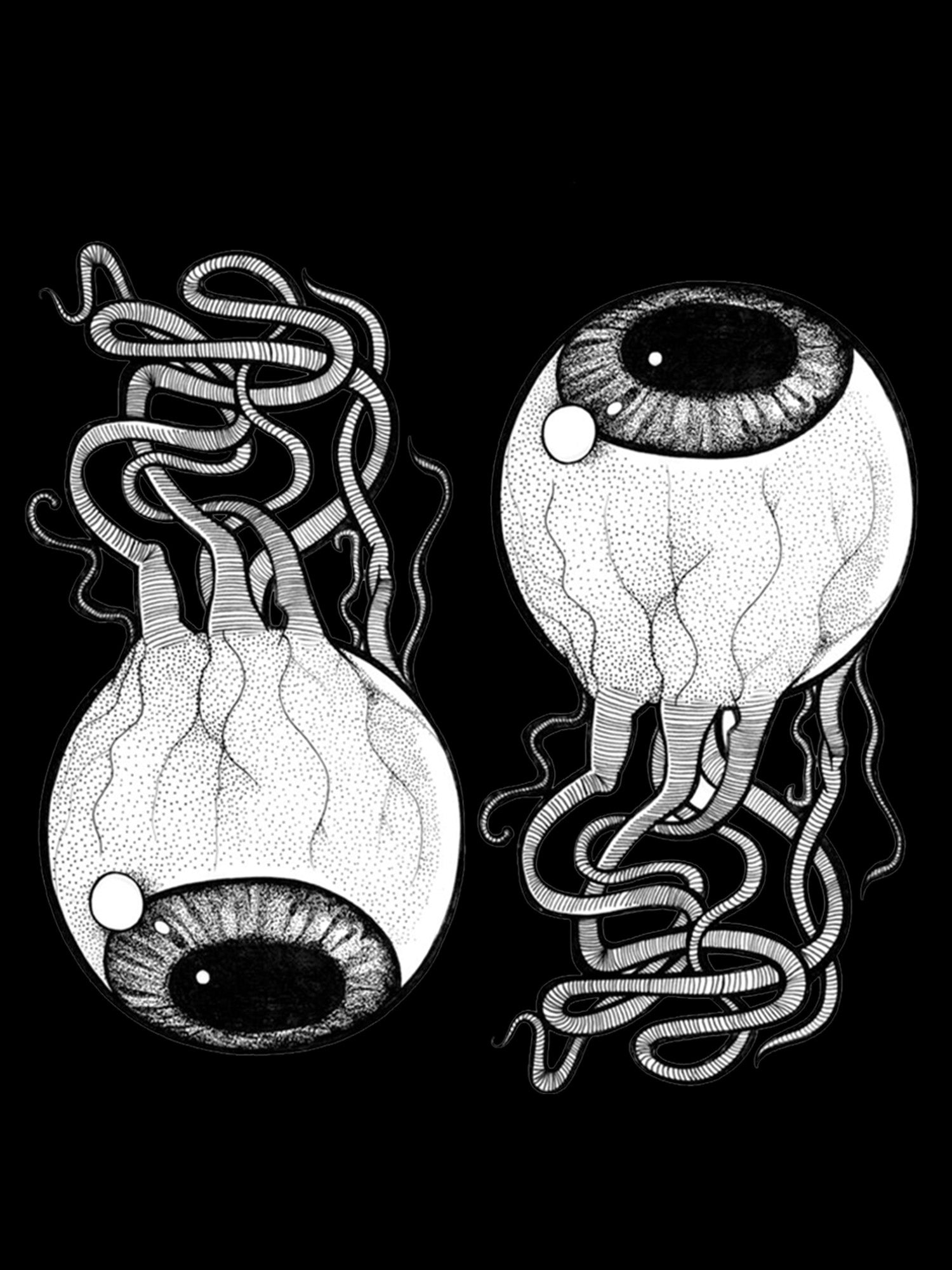 Entangled Gaze Washed Tshirt