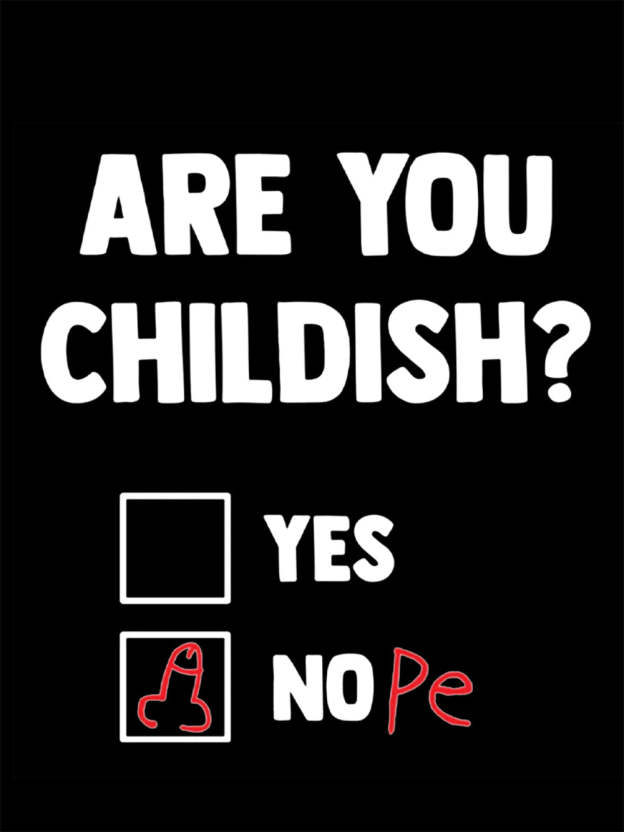 Are You Childish? Washed Tshirt