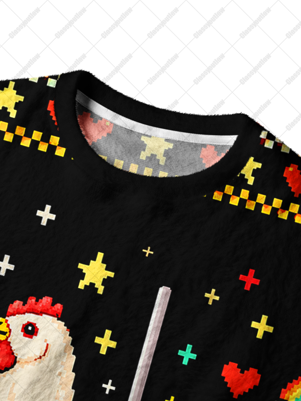 STAGE POLE CHICKEN KNIT SWEATSHIRT