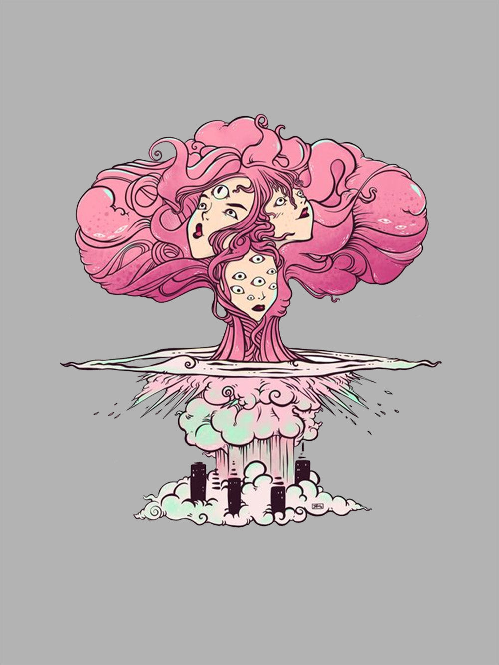 Cosmic Explosion Washed Tshirt