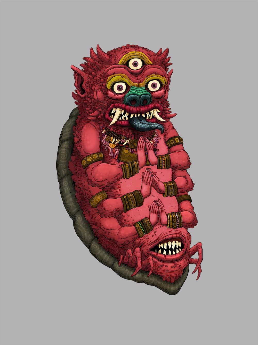 THREE-EYED BEHEMOTH WASHED TSHIRT