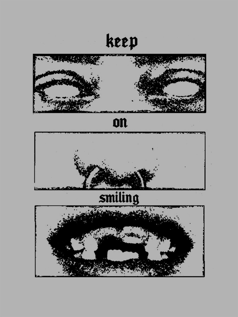 Kepp On Smiling Washed Tshirt