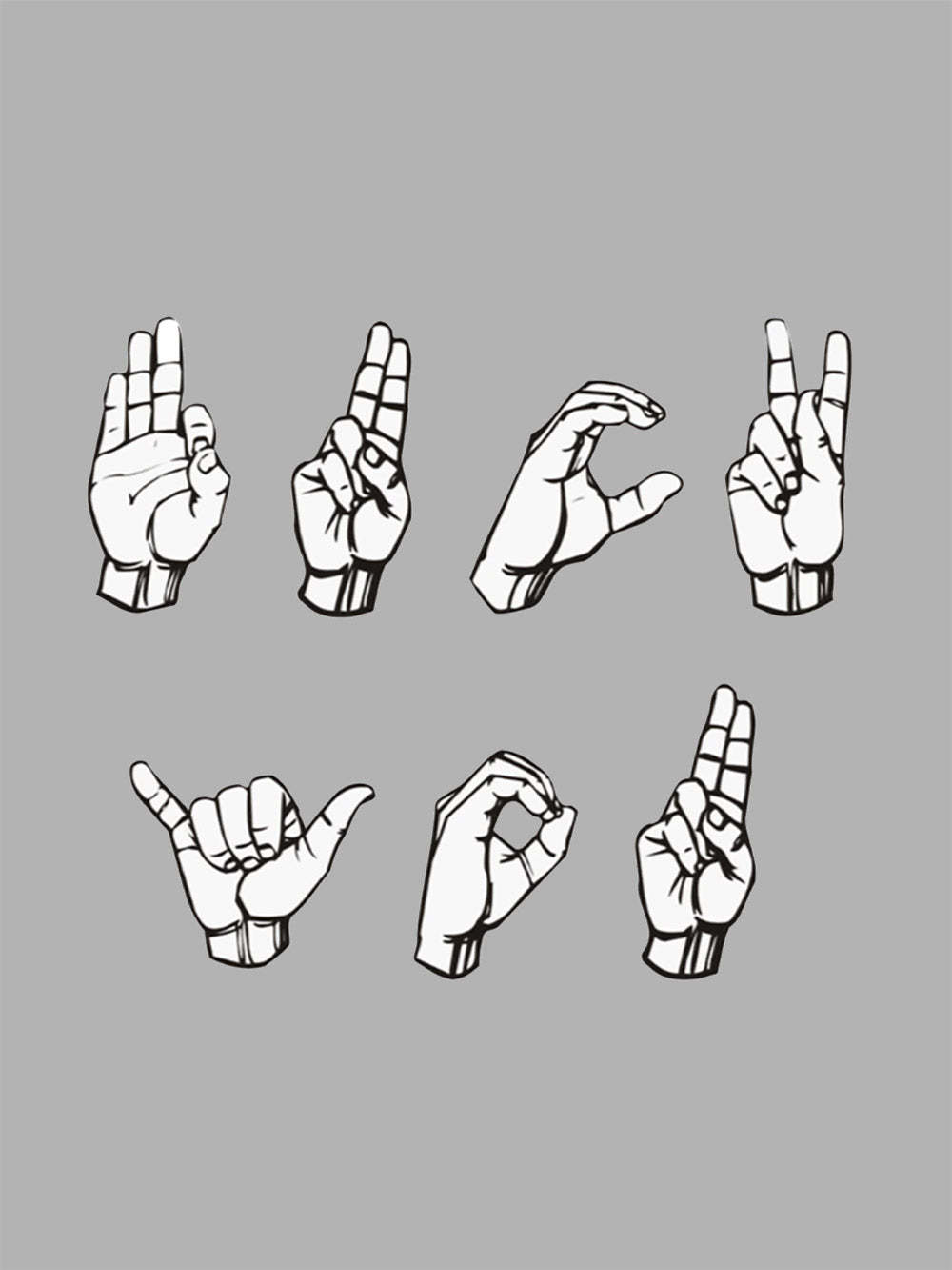 F*Ck You In Sign Language Rude Washed Tshirt