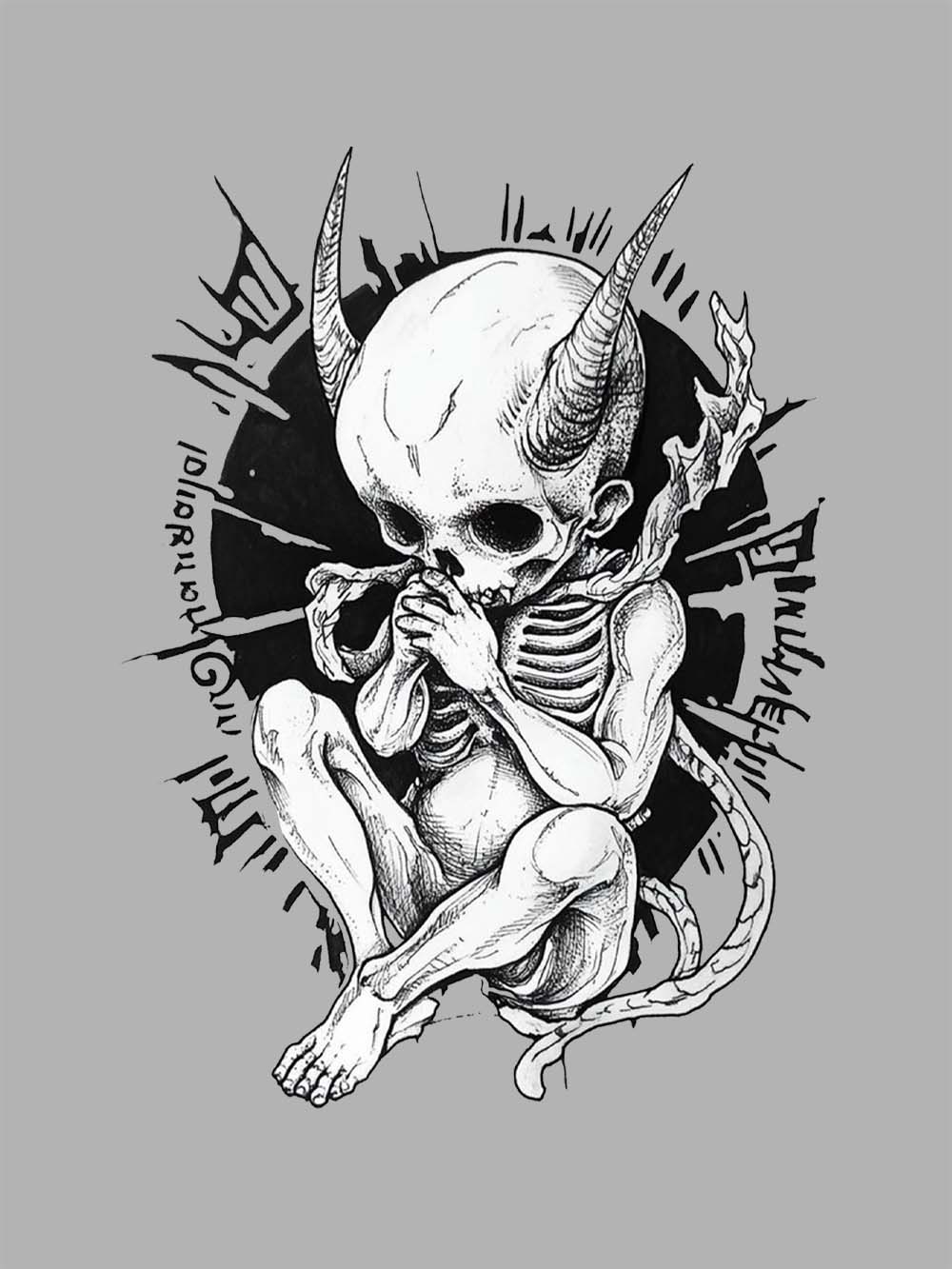 DEMONIC INFANTWASHED TSHIRT