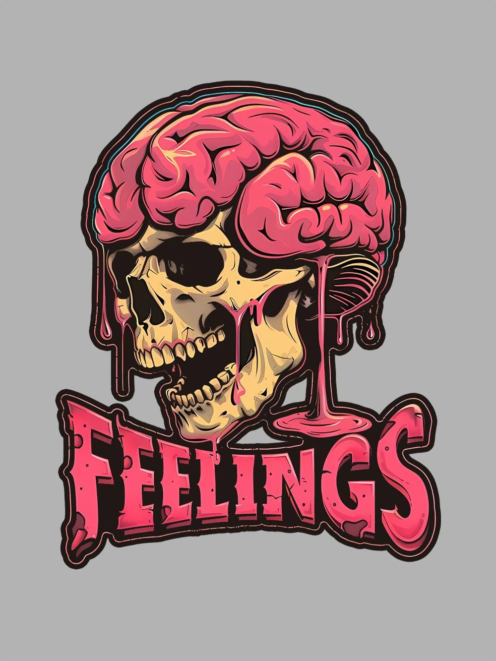 Brain Feelings Washed Tshirt