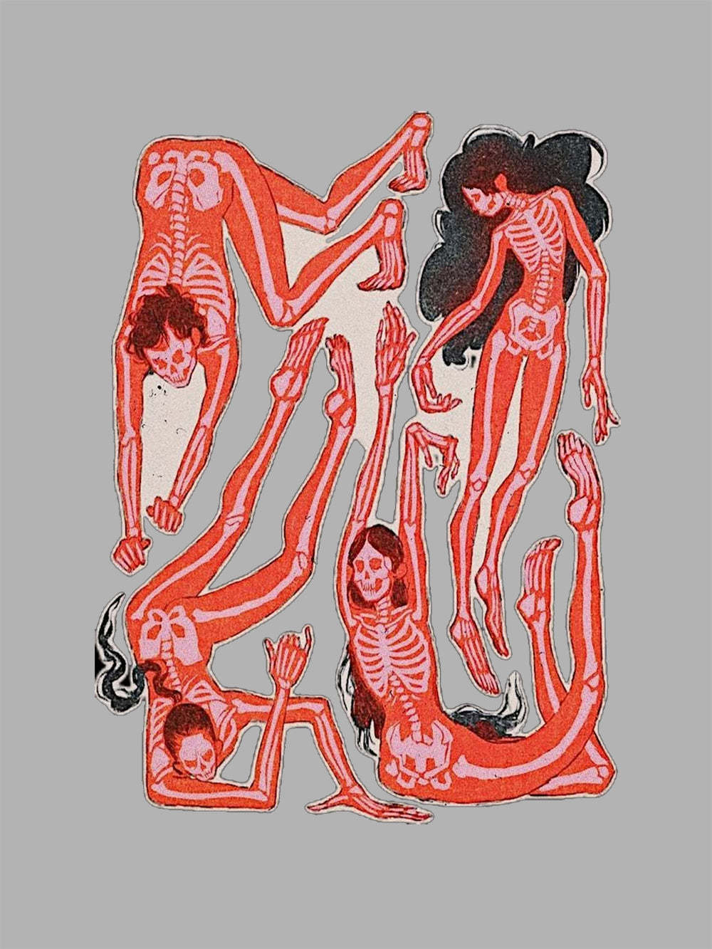 Dance Of The Skeletons Washed Tshirt