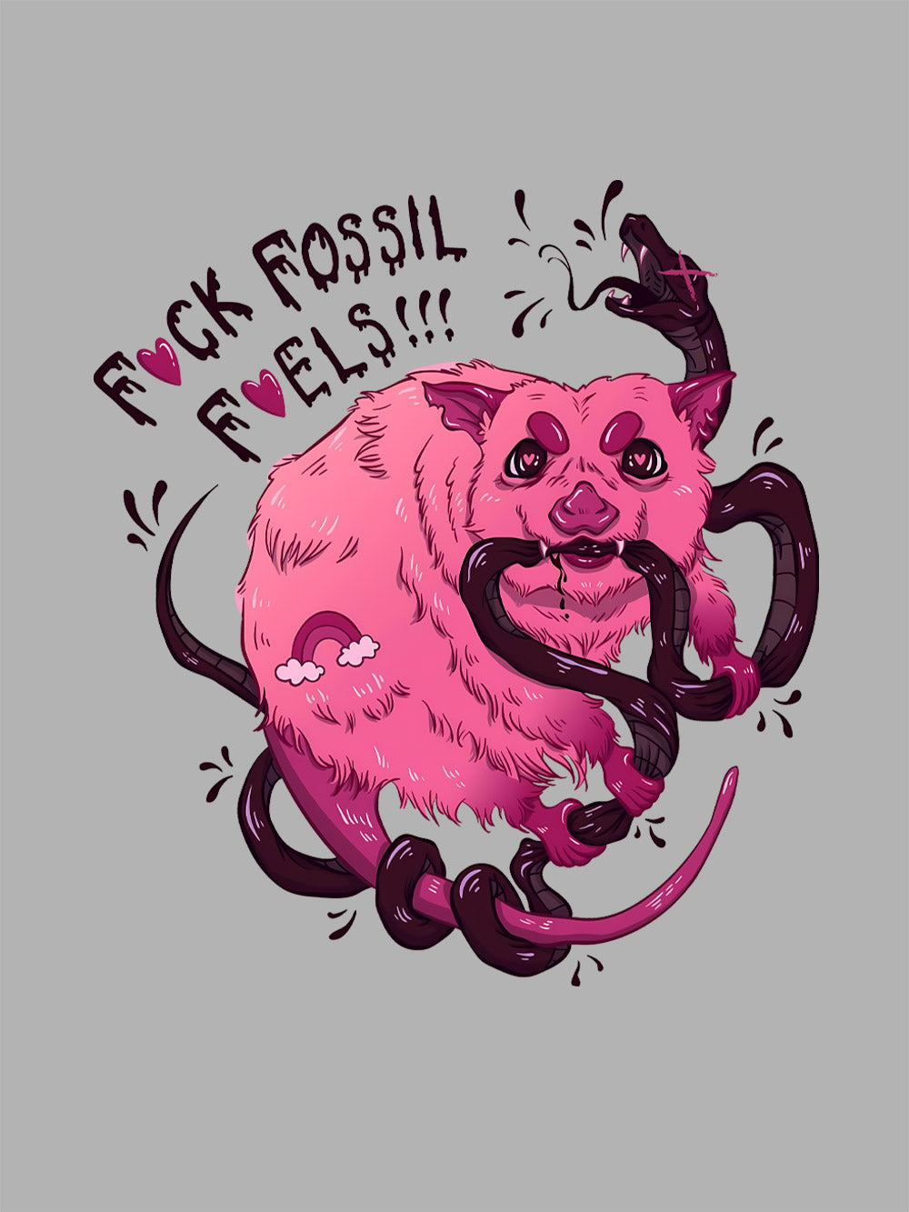F*Ck Fossil Fuels Washed Tshirt