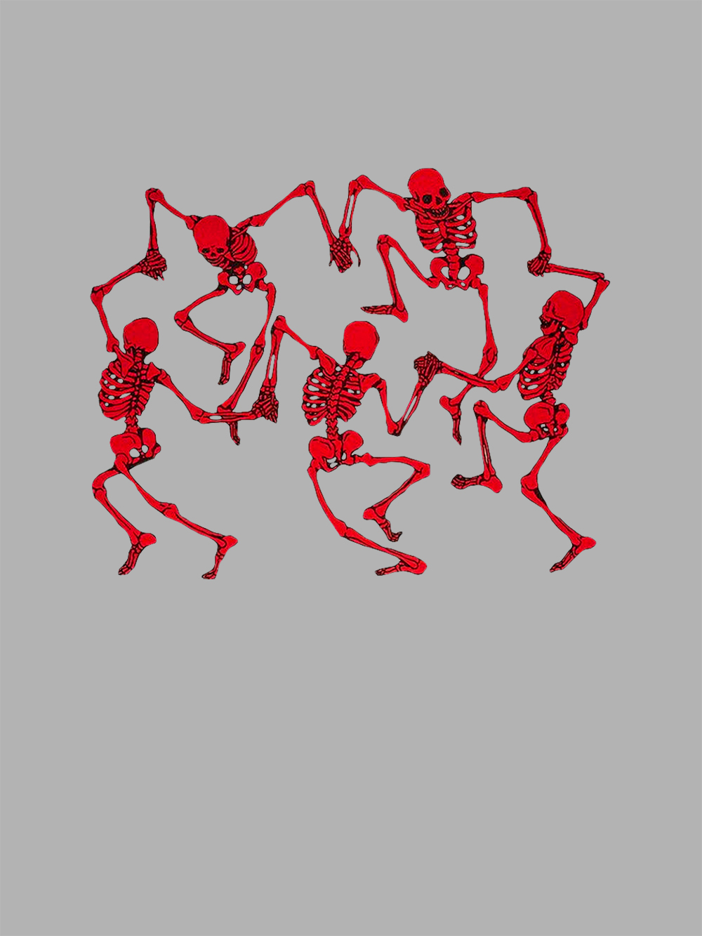 Dancing Skeletons Washed Tshirt