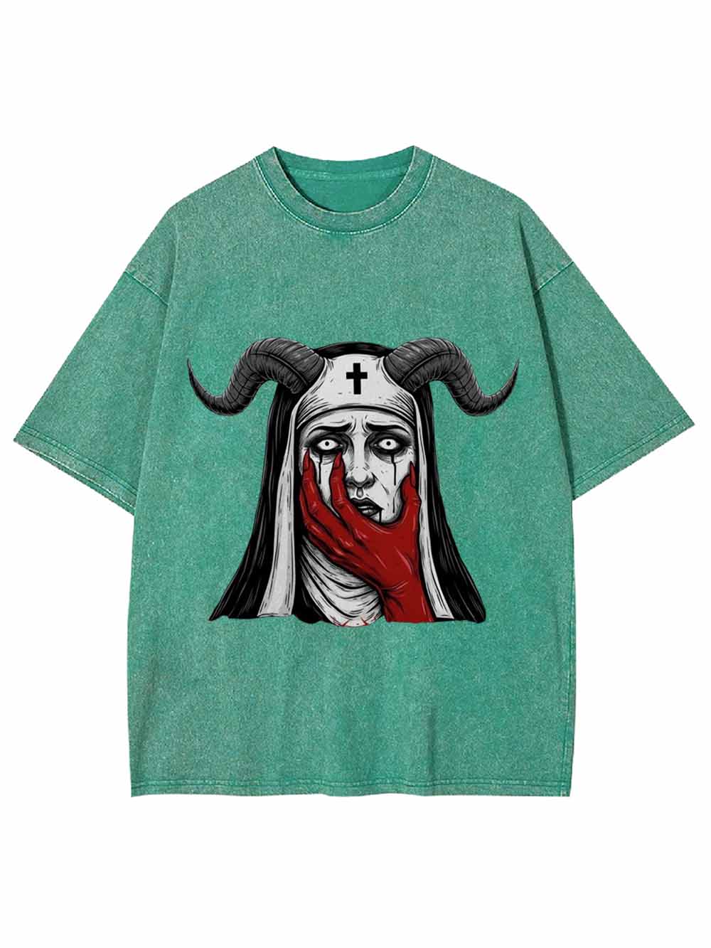 Demon Nun Washed Tshirt