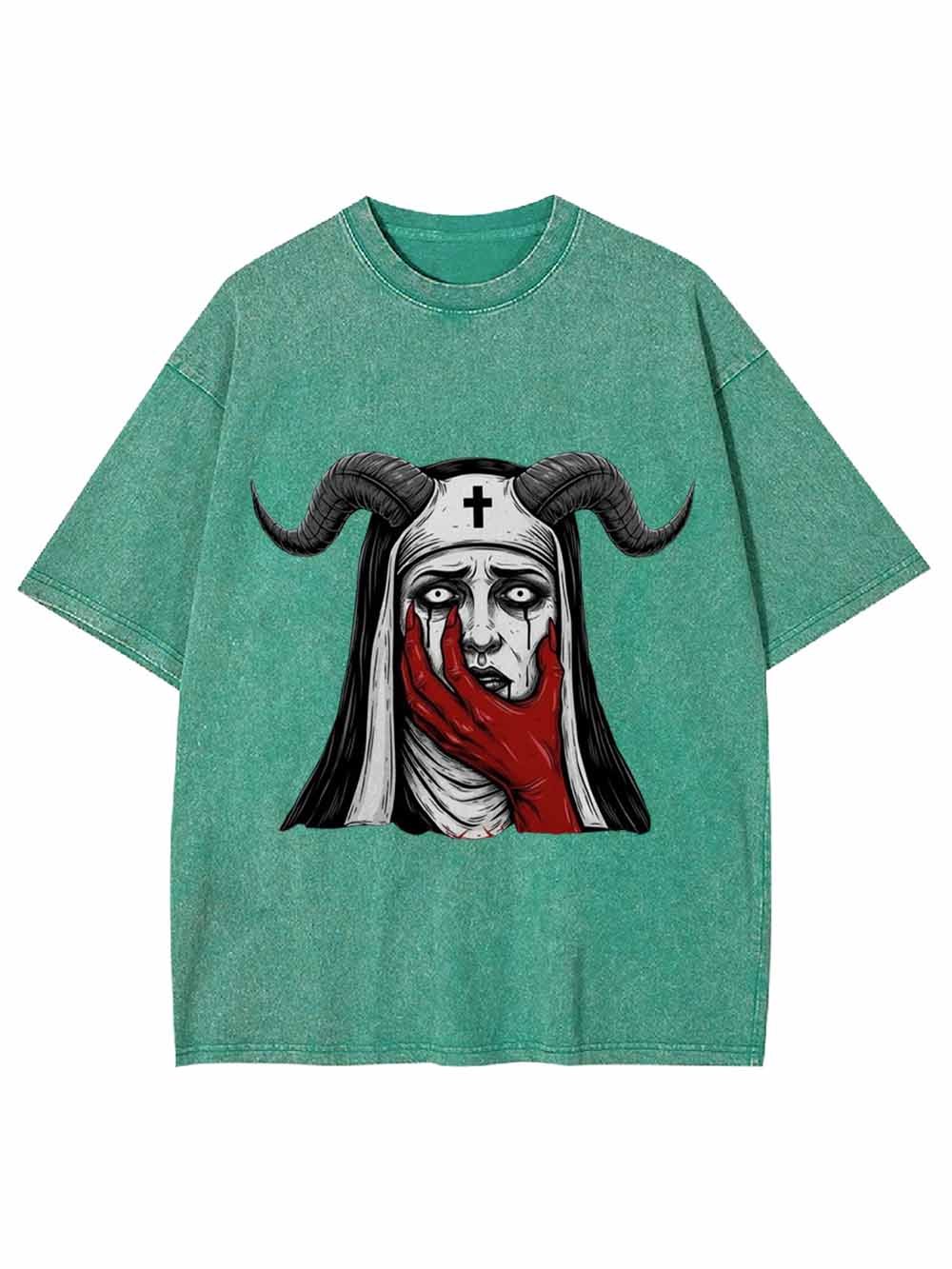 Demon Nun Washed Tshirt