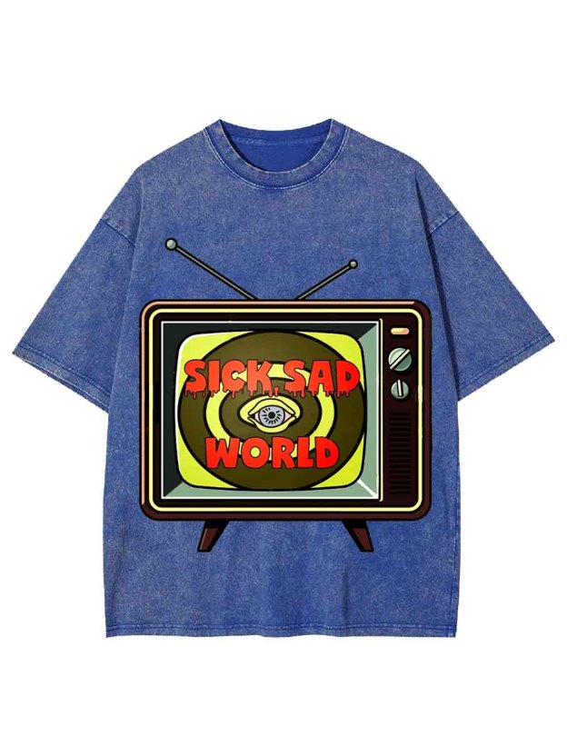 Sick Sad World Washed Tshirt