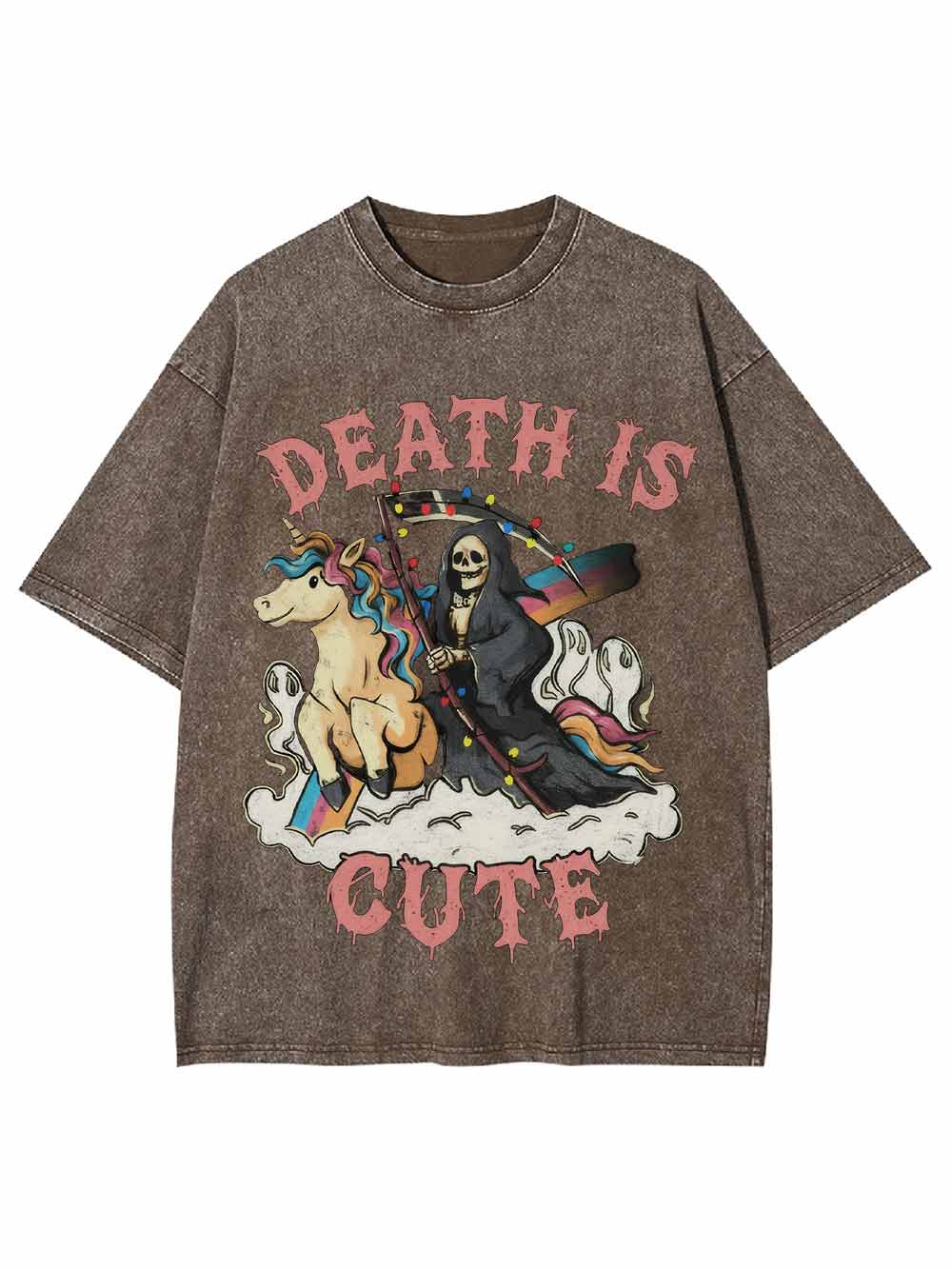 Death Is Cute Washed Tshirt