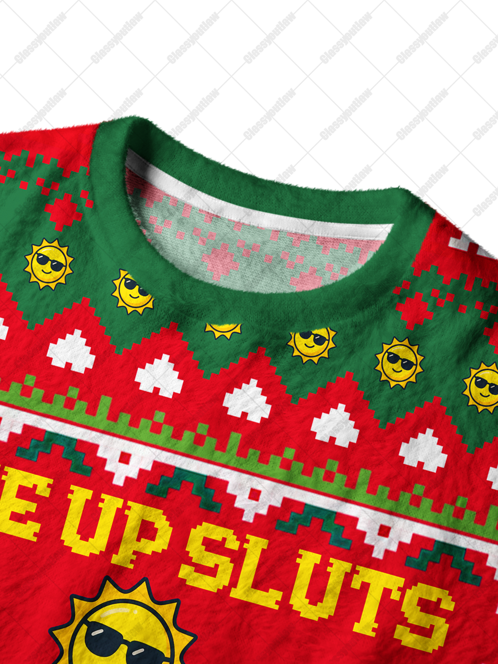 WAKE UP SLUTS IT'S TIME TO SIN UGLY CHRISTMAS SWEATSHIRT