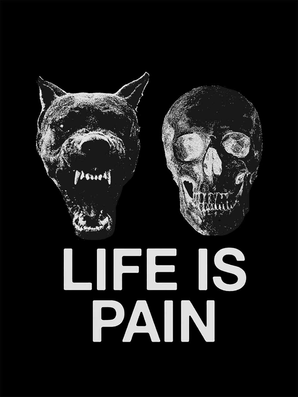 LIFE IS PAIN WASHED TSHIRT