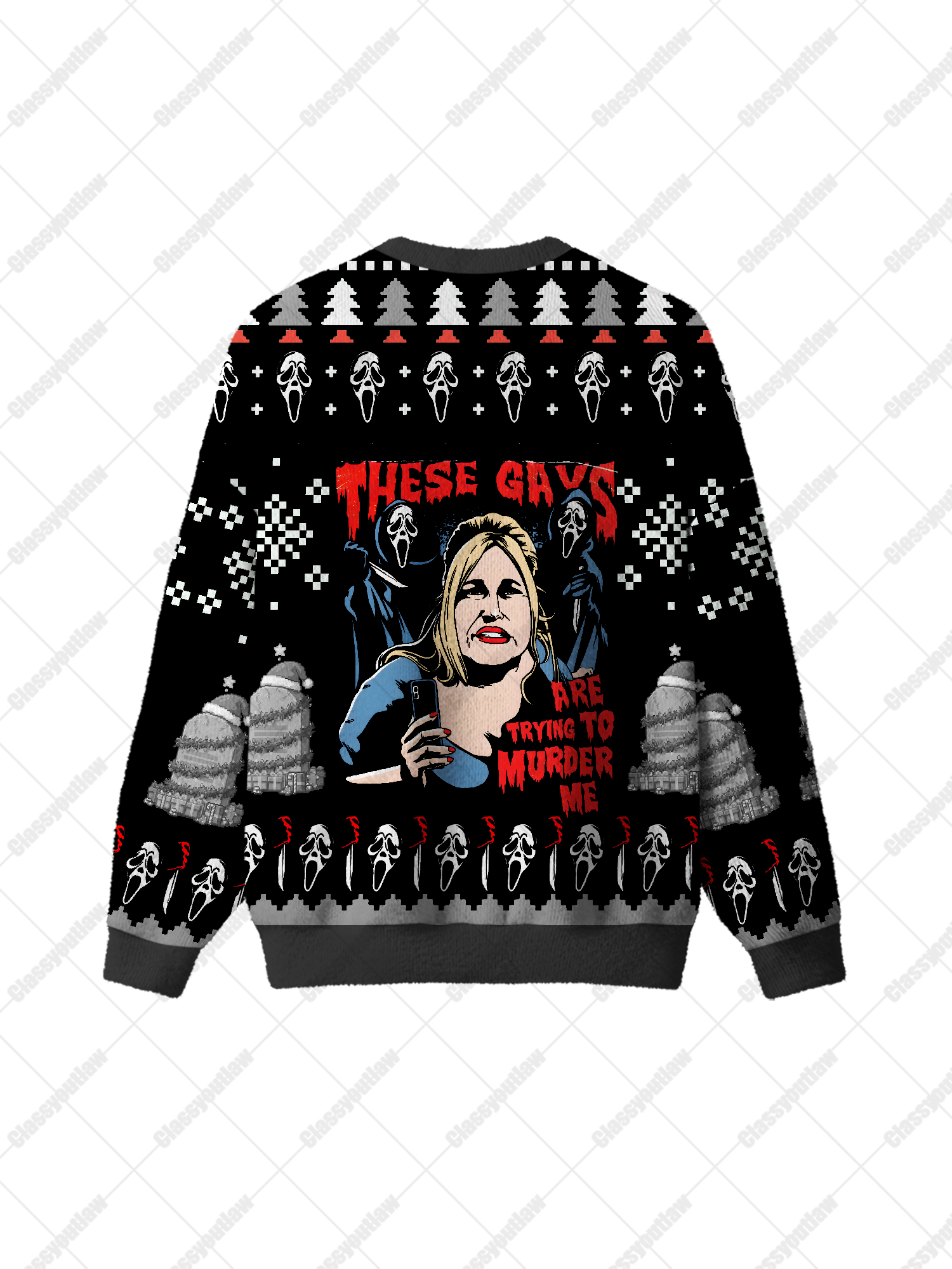 Murderous UGLY CHRISTMAS SWEATSHIRT
