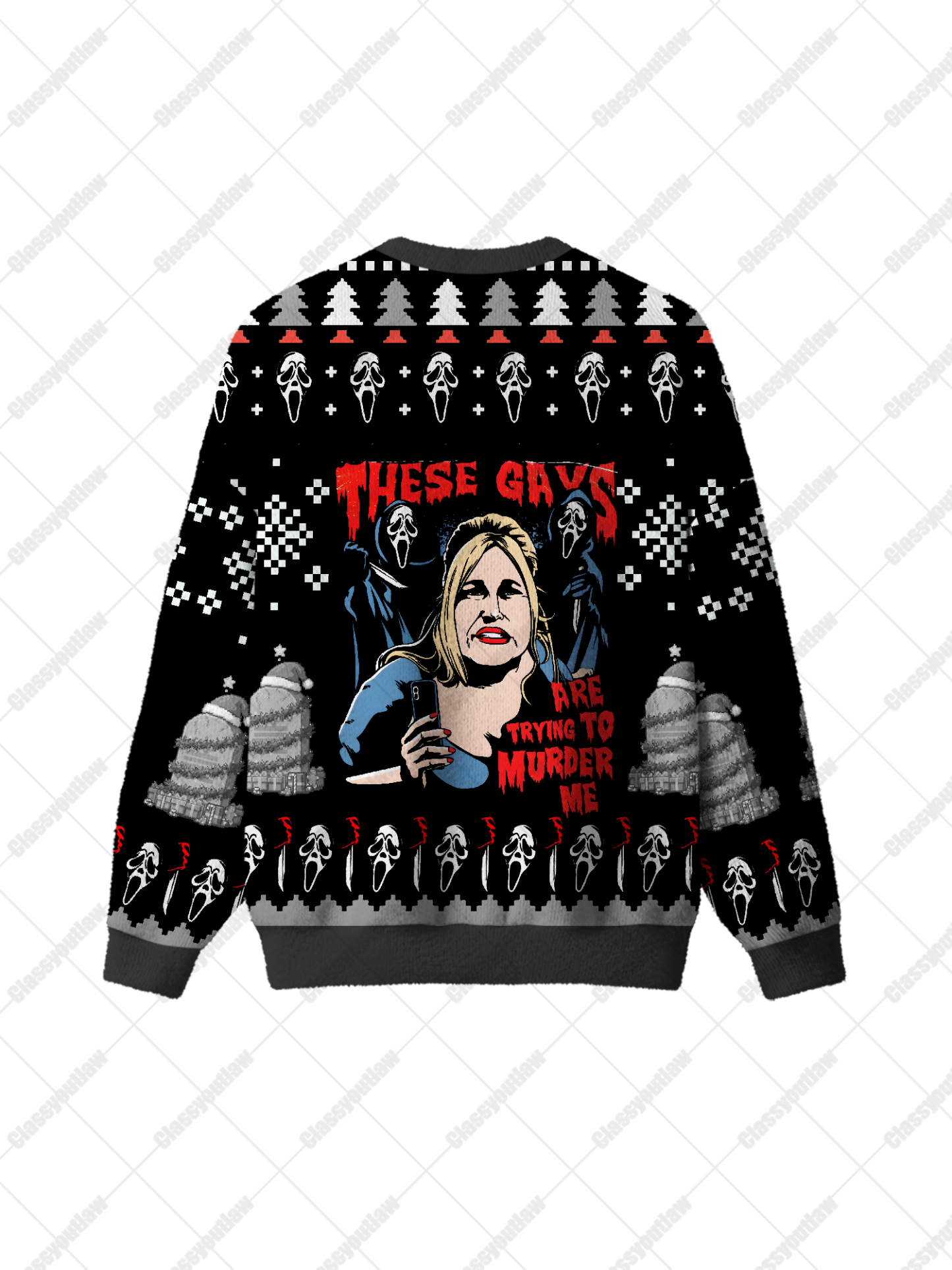 Murderous UGLY CHRISTMAS SWEATSHIRT
