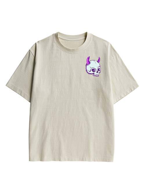 Dark Whimsy Double Sided Print Washed TShirt