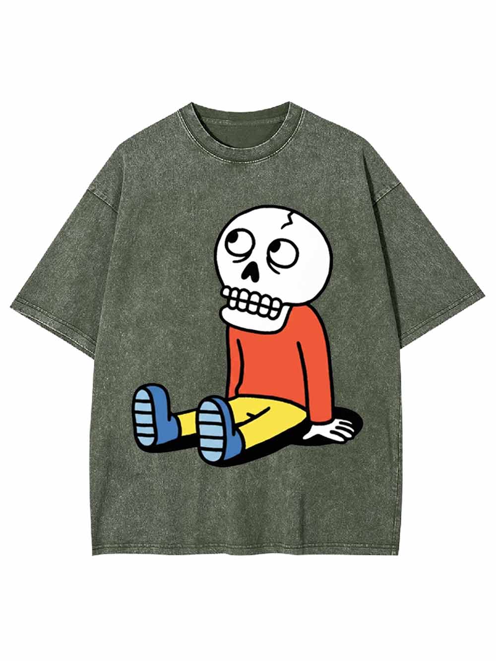 Skeleton Boy Washed Tshirt
