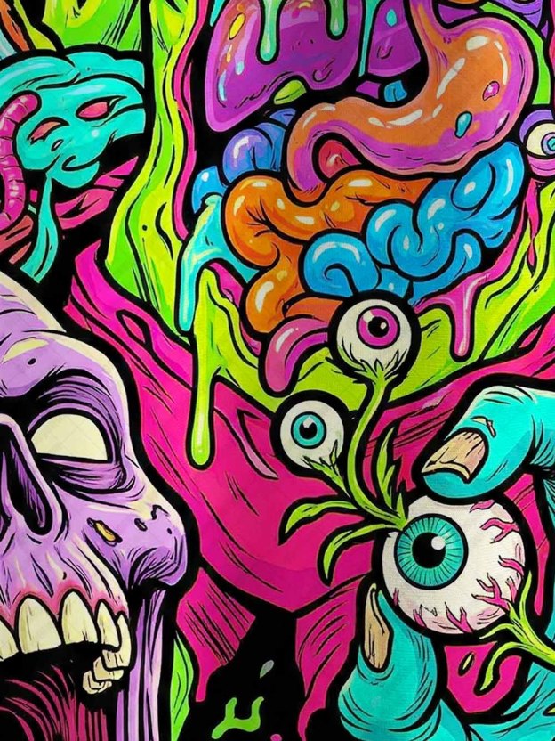 Neon Carnage Graphic T-shirt