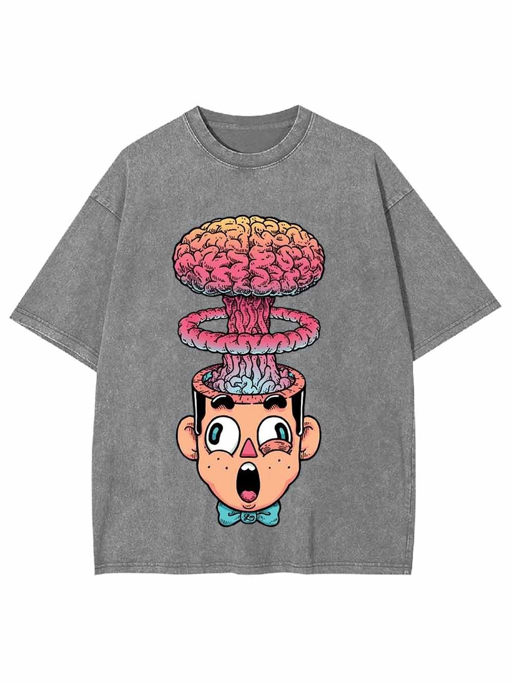 Brain Explosion Washed Tshirt