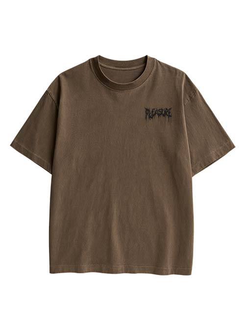 Pleasure Double Sided Print Washed TShirt