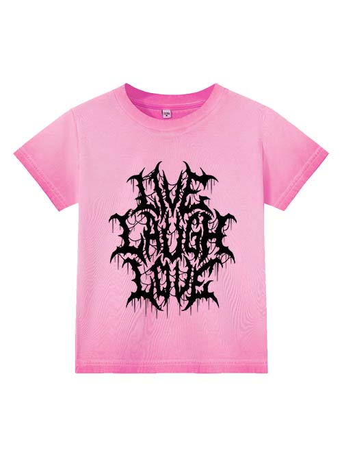 Live Laugh Love Washed Slim Tshirt